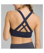 NWT Womens PrAna Yoga Pilates Strappy Top Bra New Verana S Black Gym Cup... - £77.09 GBP