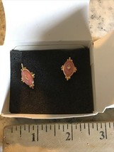 Vtg Avon Fashion Lever Back Earrings Pink Hypoallergenic Nickel Free A14 - $652.86 MXN
