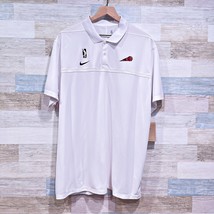 Sioux Falls Skyforce NBA G League Nike Golf Dri Fit Polo Shirt White Mens XL - $74.25