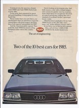 1985 Audi 5000s and 5000s Turbo Print Ad Automobile Car 8.5&quot; x 11&quot; - £15.11 GBP