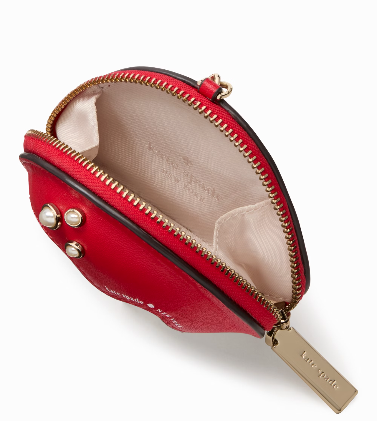 New Kate Spade 3d Mushroom Bag Charm Ruby Red Multi Item image 4
