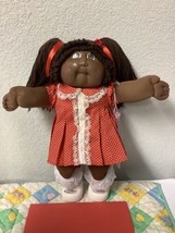 Vintage Cabbage Patch Kid Girl African American Head Mold #2 Brown Hair &amp; Eyes - £153.33 GBP