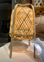 Brand New IKEA KNIXHULT Handmade Hand-Woven Bamboo Table Top Lamp 003.585.32 - £42.48 GBP