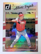 2017 Albert Pujols Donruss Panini Mlb Baseball Card Limited /500 Refractor 105 - $8.99