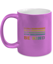 Inspirational Mugs Be Kind, Positive Qoute, Positive Vibes Pink-M-Mug  - £14.10 GBP