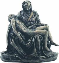 Pietà / Pity by Michelangelo Cold Cast Bronze Statue 16x16cm / 6.3x6.3&#39; - £106.56 GBP