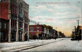 Main Street North Cedar Falls Iowa Postcard PC288 - £3.90 GBP