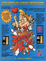 Krazy Bowl Arcade FLYER Original UNUSED Video Game Art Bowling Sammy 1994 - £14.38 GBP