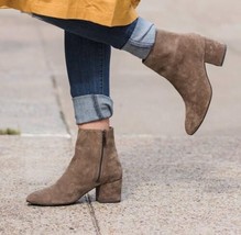 Thursday Boot Company Paloma Taupe Suede Women&#39;s Boots Booties Sz 7 - £55.03 GBP