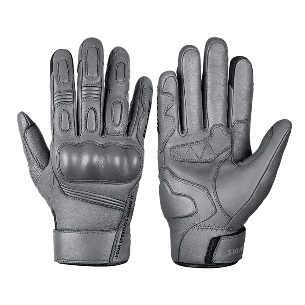 Universal Motorcycle Goatskin Gloves Men Women Moto Cycling Winter Fall Protecti - £240.67 GBP