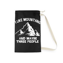 Mountain-Themed Personalized Laundry Drawstring Bag - Cool Gift - $31.93+