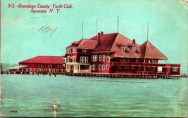 Onondaga County Yacht Club Syracuse New York NY 1911 Vtg Postcard - £3.06 GBP