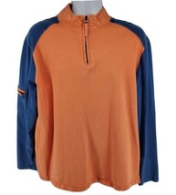 The Territory Ahead 1/4 Zip Sweater Size XL Men&#39;s Orange Blue - £19.93 GBP