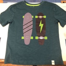 tommy bahama boys size 4 XS teal graphic skateboard grahic short sleeve ... - $11.66