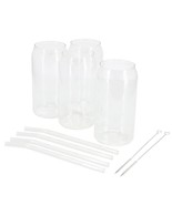 Gibson Home Zadie 10 Piece Glass Tumbler and Straw Set in Clear - $888.38 MXN