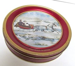 Currier &amp; Ives Tin Candy Cookie Riverdale Plantation Le The Road Warrior - £17.55 GBP