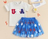 NEW 4th of July USA Patriotic Girls Tutu Skirt Outfit - £4.71 GBP+