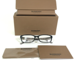 Burberry Eyeglasses Frames B2073 3164 Black Clear Gray Nova Check 53-16-135 - $130.68