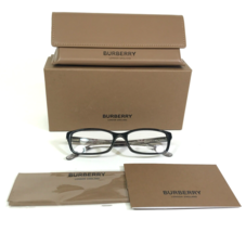 Burberry Eyeglasses Frames B2073 3164 Black Clear Gray Nova Check 53-16-135 - £102.77 GBP