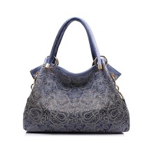 Top-handle Bags for Women Hollow Out Ombre Handbag Floral Print Shoulder Bags La - £50.93 GBP