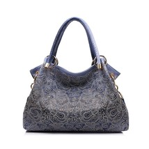 Top-handle Bags for Women Hollow Out Ombre Handbag Floral Print Shoulder Bags La - £48.37 GBP