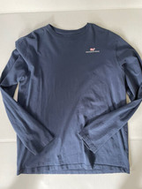 Vineyard Vines Long Sleeve Youth XL 18 Shirt Blue w Pink Whale 100% Cotton - £23.35 GBP
