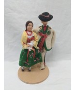 Vintage Handmade Polish Folk Dancers Figurines 5-6&quot; - £26.75 GBP