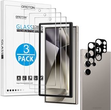 Screen Protector for Samsung Galaxy S24 Ultra 3 2 Pack S24 Ultra Tempered Glass  - £13.07 GBP