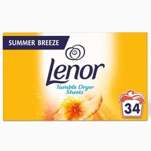 LENOR Summer Breeze dryer sheets 34pc. FREE SHIPPING - £8.57 GBP