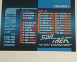 Star Trek Next Generation Trading Card 1992 #119 Checklist 1 - $1.97