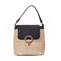 Beach Women&#39;s Bag Summer 2022 Small Handbag Woven Shoulder Crossbody Bag Flap We - £19.22 GBP