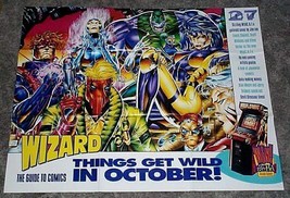1993 Jim Lee Wildcats 33x26 Wizard Image Comics comic book promo poster ... - $21.11