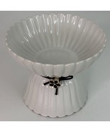 Dexypaws: Elevated Ceramic Bowl For Cats - White &amp; Black Flower  8.45oz ... - $466.73 MXN