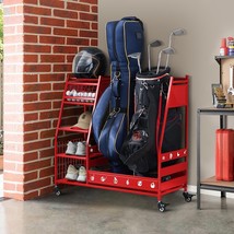 Lauren&amp;Harold Golf Bag Organizer Garage Storage, Golf Storage Rack Stand... - $315.50