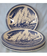 Vernon Kins Kent Rockwell Blue Moby Dick Luncheon Plate 9 1/2&quot;  USED - £40.15 GBP