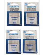 4 Pk Schmetz Universal Sewing Machine NeedleS assortment 80/12 10  Per P... - $25.71