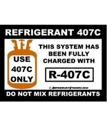 Refrigerant Retrofit Stickers - Properly Label The Unit After Converting - $16.37 CAD