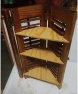 Handmade Corner Shelf stationary or louver shutters custom made order - €46,12 EUR