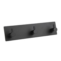 Self Adhesive Towel Hooks For Bathrooms Black Stick On Wall Hooks Bath Adhesive  - £23.02 GBP