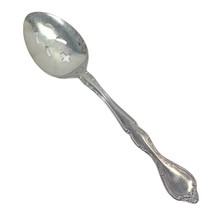 Towle Silver Manoir Stainless Pierced Serving Spoon 18/8 Flatware Glossy Japan - $14.84