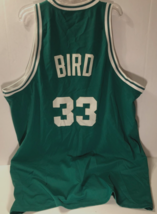 LARRY BIRD #33 Boston Celtics 1985-86 NBA Throwbacks HOF White Green Jersey 60 - £141.25 GBP