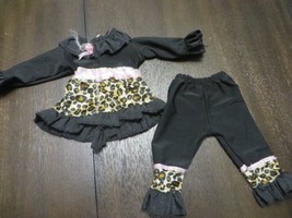 18” Doll Leopard Print Two Piece Outfit American Girl Our Generation EUC! - £10.24 GBP