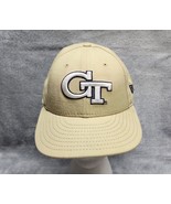 Georgia Tech Yellow Jackets GT Gold White New Era 59FIFTY Fitted Hat Cap 7 - £10.99 GBP
