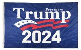 PRESIDENT TRUMP 2024 HUGE FLAG 4x6 100% KEEP AMERICA FIRST KAF ROUGH TEX... - £28.24 GBP