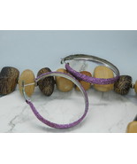 Purple Hoops - $10.25
