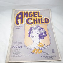 1922 Angel Child Benny Davis Art Cover Sheet Music - £12.58 GBP