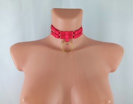 Choker Harness, Womens Choker, Wide Choker With Rings, Strap Harness Cho... - $21.60