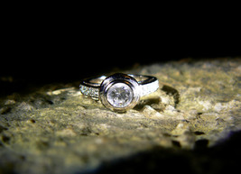 ANCIENT SHINING STAR RITUAL NEW AURA Sterling Diamonds Ring izida haunte... - $180.00