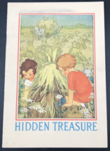 1925 Postum Co Hidden Treasure Children&#39;s Book Post Cereal Advertising - £7.58 GBP