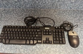 Dell SK-8115 Wired Keyboard Black, Dell Corded Mouse. Both Working - £15.97 GBP